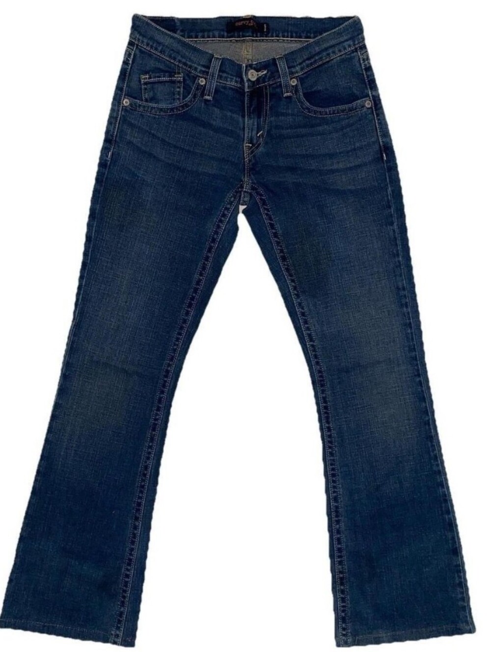Levi's Women's Classic Boot Blue Denim Bootcut Stretchable Jeans 30" - Picture 3 of 8